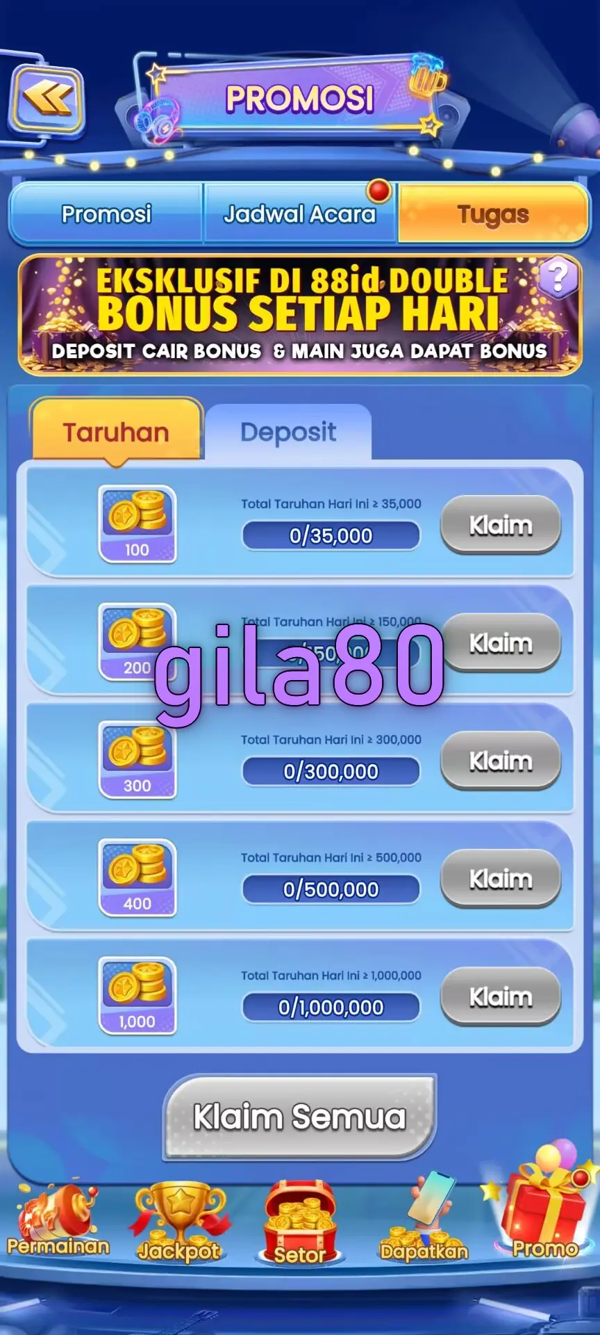gila80 Masuk